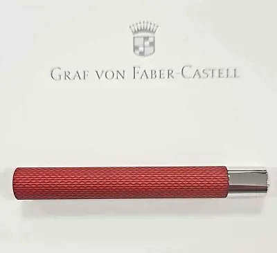 NEW Graf Von Faber-Castell Guilloche Coral Red Fountain Pen Barrel - NLA • $65