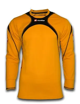 Lotto Adult Size Football Goalkeeper Shirt Orange Black - Custom Print Available • £13.99