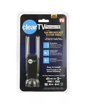 Clear TV Premium Mini 4K Ultra HD TV Antenna As Seen On TV New Factory Sealed • $18.99