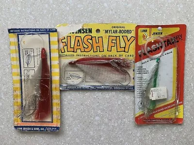 3 Vintage Luhr Jensen Flash Fly Mylar Bodied Coho Salmon • $10