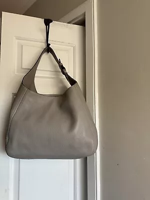 NWOT Michael Kors Fulton Gray Pebble Leather Hobo Bag Tote  Purse Large • $119