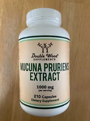 Double Wood Supplements Mucuna Pruriens Extract 1000mg 210 Capsules • $19.95