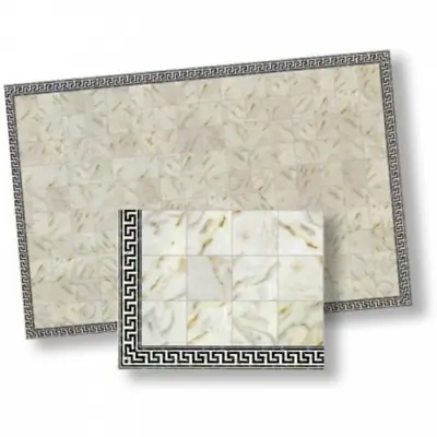 Dollhouse Miniature Cream  Faux Marble Tile Flooring 17  X 13  WM34734 • $7.64