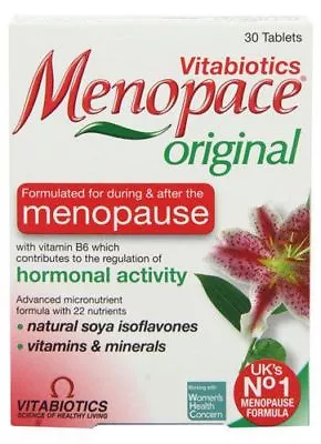 Vitabiotics Menopace Effective One-a-day Tablets 30 Tablets • $14.59