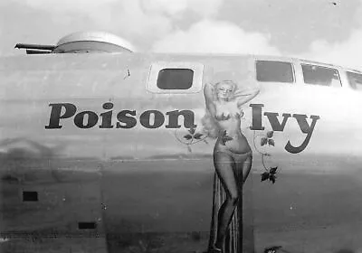  USAAF B29 Bomber Nose Art Poison Ivy  WW2 WWII 5x7 • $6.29