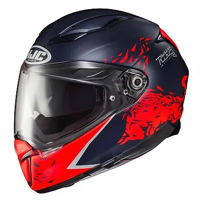 HJC F70 Spielberg Redbull Anello Motorcycle Full Face Helmet - MC21SF Red Blue • $1030.22