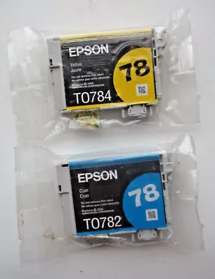 Epson 78 Color Ink Cartridge T0782  T0784 New Old Stock NOS  Sealed • $14