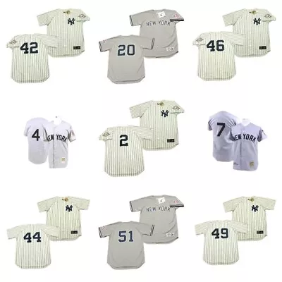 NEW YORK YANKEES Jerseys S M L XL XXL Andy Pettitte Bernie Williams Paul O'neill • $59.99