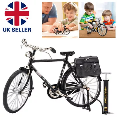 Retro 1:8 Miniature Alloy Bicycle Bike Alloy Model Bicycle Collection Toy Gift • £7.84