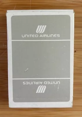 Vintage United Airlines Playing Cards Grey Gray Deck Of Cards (TAIWAN) • $8.99