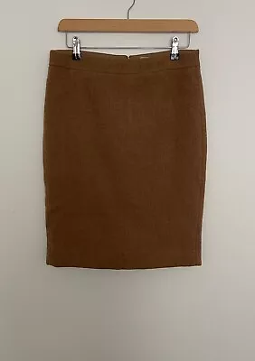 #6 J. Crew Wool Blend Brown Pencil Skirt Size 10 S (4)  • $35