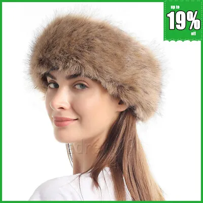 £5.31 • Buy Women Russian Fluffy Faux Fur Headband Hat Ladies Winter Ear Flap Ski Cap Warm