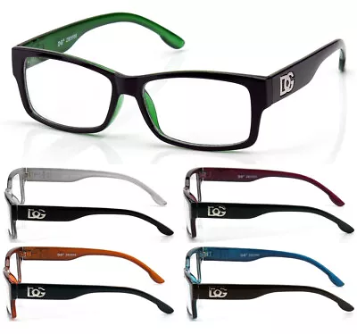 Mens Womens DG Eyewear Square Clear Lens Eye Glasses Fashion Designer Frame Nerd • $8.95