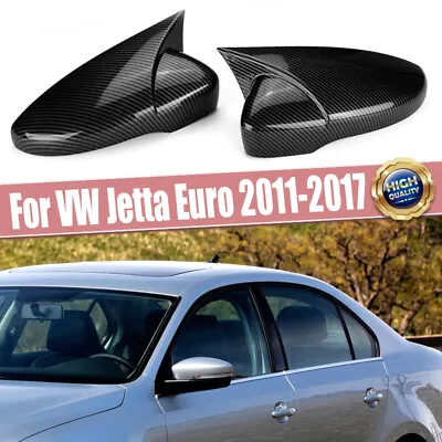 Carbon Fiber Fits VW Passat B7 CC Scirocco Jetta MK6 Side Rearview Mirror Covers • $29.99