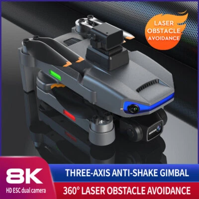 $231.39 • Buy 5G WiFi FPV 8K GPS Drone HD Dual Camera Follow Me Drones Brushless RC Quadcopter