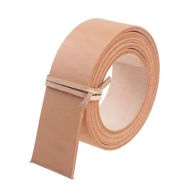 14mm 24mm 39mm Width Natural Tanned Leather Strip Belt Strap Blank DIY Buckle • $28.81