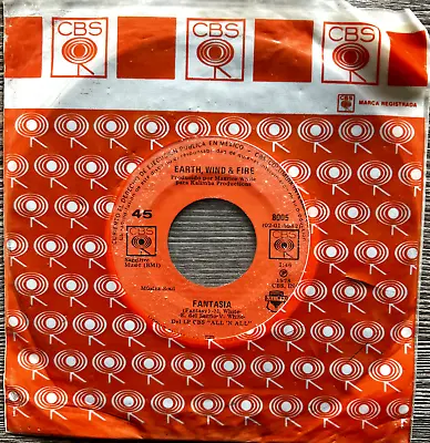 Earth Wind & Fire Fantasia / Corriendo 1978 Mexican 7  Single CS Funk / Soul • $9.99
