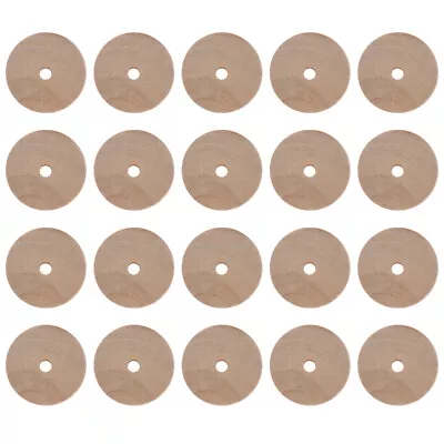  60 Pcs Wooden Log Wheel Toddler Sticks For Crafting Miniatures • £17.99