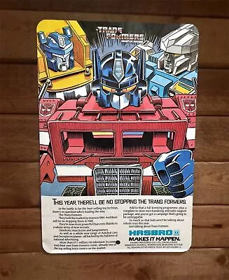 Transformers Vintage Catalog Ad Art 8x12 Metal Wall Sign Poster • $19.95