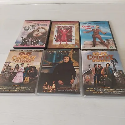 6 DVDs - CALAMITY JANE ANNIE GET YOUR GUN DANIEL O'DONNELL COUNTRY... • £7.50