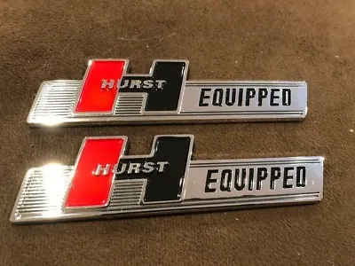 New Hurst Equipped Shifters Vintage Hot Rod Muscle Car Emblems Set Of 2pcs 5  • $22.99
