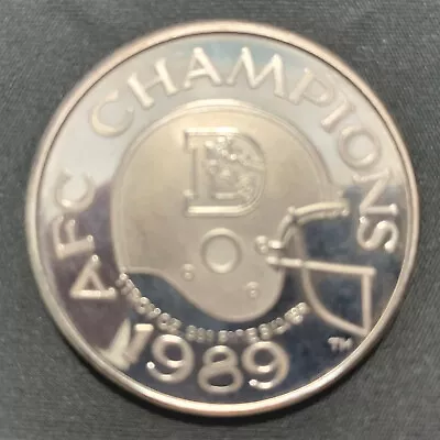 1989 A.F.C. Champiomship   Denver Bronco's Commemorative Coin Mile High Stadium • $60