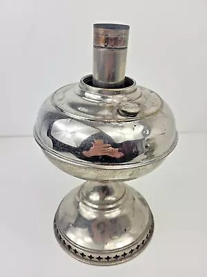 Antique RAYO Oil Kerosene Lamp Nickel - Parts Or For Repair • $12