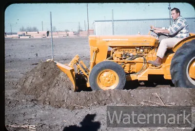 1960s Kodachrome Photo Slide  Massey Ferguson Work Bull 204  Heavy Equipment • $4.99