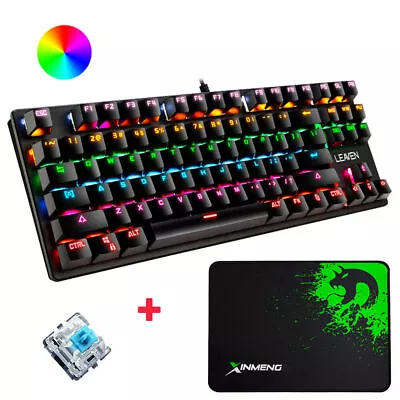 $12.99 • Buy Mechanical Gaming Keyboard Wired RGB Backlit Full Anti-ghosting Keypads For PS4
