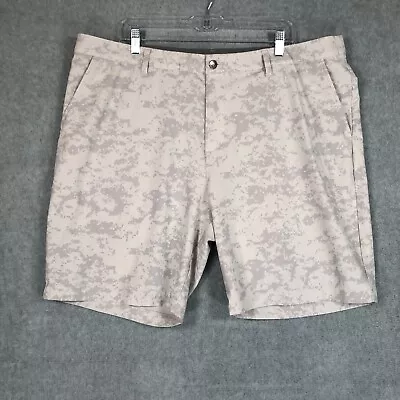 Adidas Shorts Mens 42 Gray Digital Camo Performance Lightweight Golf Adult • $18.95