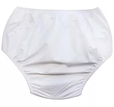 £8.99 • Buy Ladies Plain White Waterproof Incontinence Briefs Womens Pants Knickers