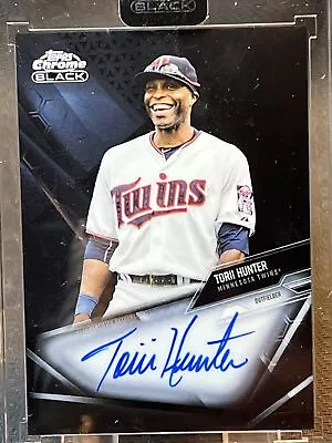 2021 Topps Chrome Black Autograph Torii Hunter • $0.99