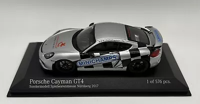 Minichamps 1:43 Porsche Cayman GT4 Spielwarenmesse Nurnberg 2017 Show Exclusive • $15.99