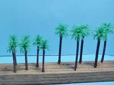 N Scale 12 Piece Package Of Coconut Palm Trees 2 Sizes 6 Of Each Size • $4.92