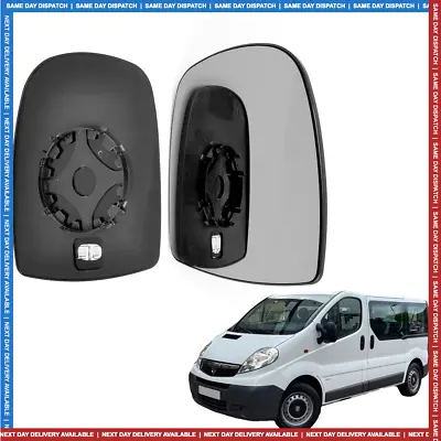 £7.29 • Buy Right Driver Side Wing Mirror Glass For Vauxhall Vivaro 2001-14 Heated