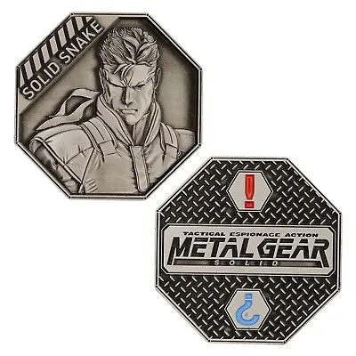 Metal Gear Solid Snake Limited Edition Collectible Coin Figure MGS • $18.99