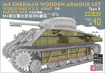 LANMO Model LM35031-1/35 PACIFIC WAR SHERMAN WOODEN ARMOUR SET Type B • $24