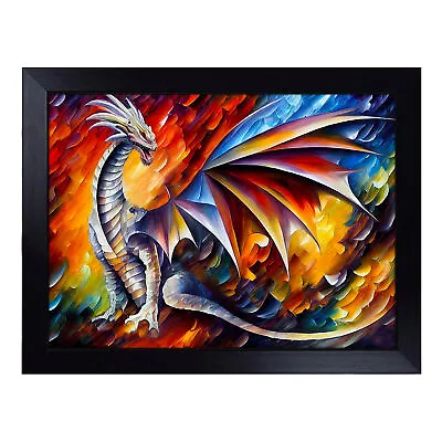 Dragon Art Vol.1 Lap Tray Cushioned Bean Bag Padded TV Dinner Breakfast Desk • £29.95