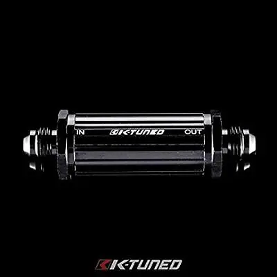 K-Tuned 40 Micron Inline UNIVERSAL Fuel Filter -6AN E-85 Compatible New • $34.95