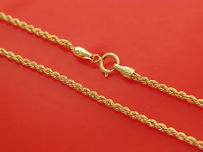 14k Gold Rope Chain Necklace 1.8mm To 4.3mm Real 14kt Gold Necklace • $205.99