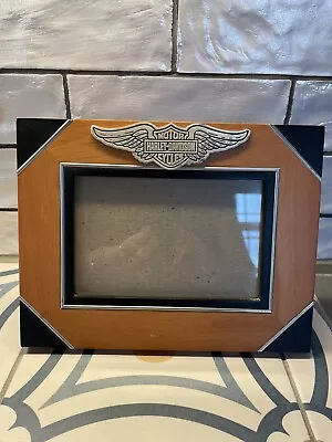 Harley Davidson Picture Photo Frame 6 3/4” X  8 3/4” Wall Or Table Mount. • $10