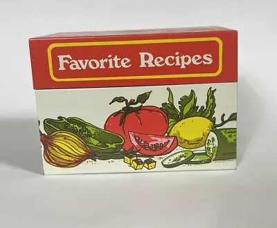 Vintage Ohio Art Favorite Recipes Tin Box Excellent Condition • $11.91