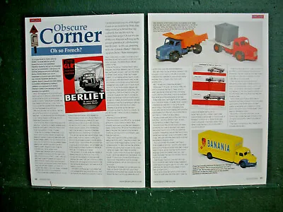 £2.30 • Buy Berliet Truck Article About The Truck Plus French Dinky Models  & Corgi Image