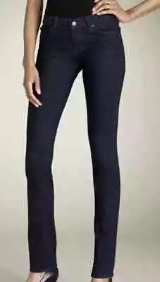 J Brand Women's Sz 27 Pencil Leg Stretch Jeans 912 Pure Dark Denim 33  Inseam • $17.99
