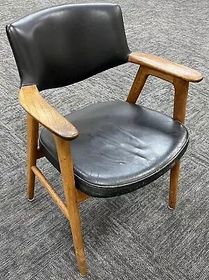 VTG 1950s Danish Modern Teak Desk Armchair Erik Kirkegaard Høng Stolefabrik MCM • $685