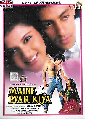 Maine Pyar Kiya - Salman Khan - Bhagyshri - New Bollywood Dvd - Free Uk Post • £11.23