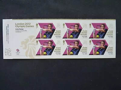 £6 • Buy Great Britain. 2012 Olympic Gold Medal Winners, London. Andy Murray Sheetlet.