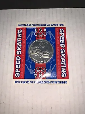 Commemorative US Olympic Team Medallion General Mills Speed Skating Nagano 1998 • $5