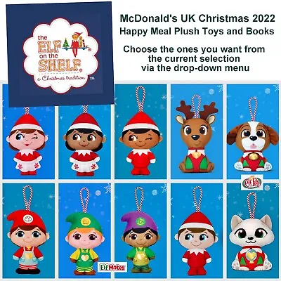 £2.65 • Buy McDonald's Happy Meal Christmas 2022  Elf On The Shelf  Plush Toys Brand New