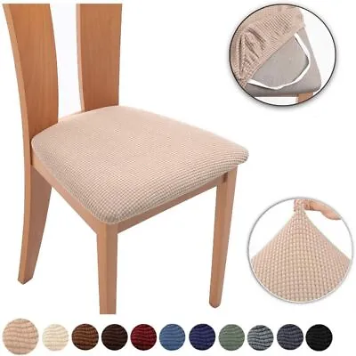 $13.86 • Buy Dining Chair Elastic Seat Cushion Chair Cover Seat Covers Slipcovers Protector